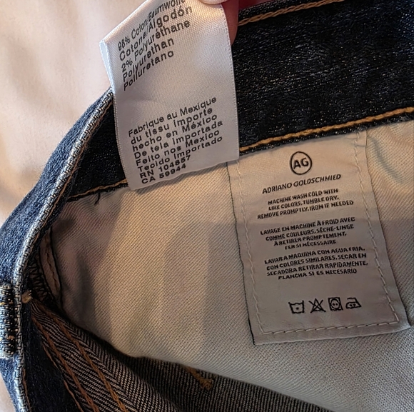 AG Adriano Goldshmied New Ex-Boyfriend Slouchy Slim Jeans Size 32R - Picture 11 of 14
